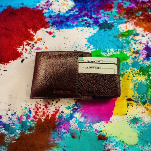 T-Rock Premium Leather Wallet || W00015